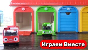 Игрушки Развивашки для детей ! Учим цвета и играем в машинки ! Разноцветные Автобусы 🚌