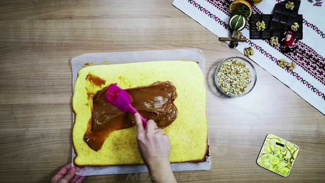 Qozlu Rulet - Tezbazar Desert | Walnut Swiss Roll - Hastily, Yummy | Ореховый Рулет на Скорую Руку