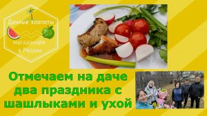 Отмечаем на даче два праздника с шашлыками и ухой. Дачные хлопоты магаданцев в Рязани. Март 2025