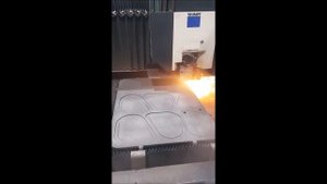 Лазерная резка брони 9мм. Крышка и обрамление бойницы