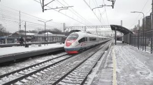 Электропоезд ЭВС1-05 "Сапсан" (ТЧ-10) высокоскоростной поезд №770А Москва - Санкт-Петербург.