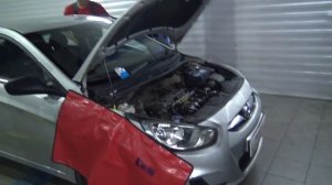 Замена ламп Киа Рио и Хендай Солярис.