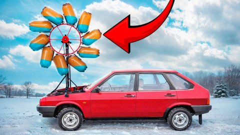 ДВИГАТЕЛЬ из БАКЛАЖЕК с ВОДОЙ - ПЕРВЫЙ ЗАПУСК!