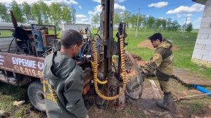 Бурение скважины на воду в Языково буровой гидравлической установкой на базе УАЗ