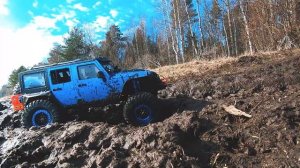 Cinematic RC Off Road Jeep Wrangler JK Rubicon Full Custom.