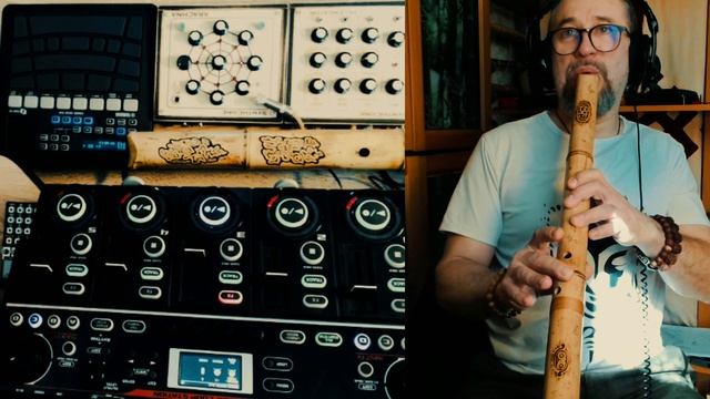Бамбуковая флейта ХоДзи (сякухати,хотику) / live looping / пример звучания /вариант 3