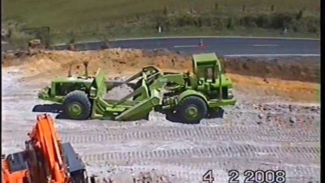 Terex scrapers working on road realignment Rotorua NZ part2 смотреть онлайн