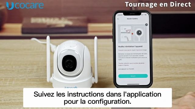 Comment connecter la caméra de sécurité filaire WiFi UCOCARE BK05 5MP 2.4G5G