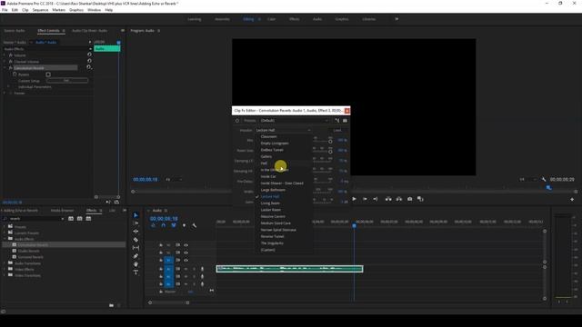 Adding Echo or Reverb Audio Effect - Adobe Premiere Pro Tutorial смотреть онлайн