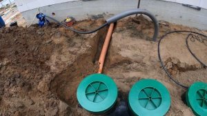 Настройка  и монтаж септика Диамант в Домодедово. По просьбам владельцев участков с высоким УГВ