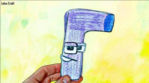 Оригами Русский Алфавит Лор буква Г / Паперкрафт буквы Г из бумаги / Поделки из бумаги 3Д