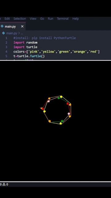 Amazing Graphics With Python Turtle! #python #programming #coding смотреть онлайн