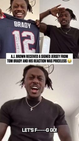 A.J. Brown got a gift from Big Bro Brady ☺️ (via @1k_alwaysopen insta)
