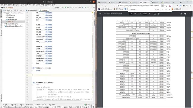 RISC-V in Python Screencast 1