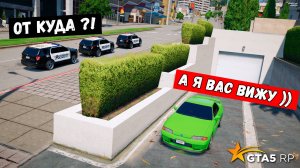 УХОДИМ НЕ ЗАМЕТНО ОТ ПОЛИЦИИ, ПОЛИЦЕЙСКИЕ ПОГОНИ В GTA 5 RP MURRIETA !