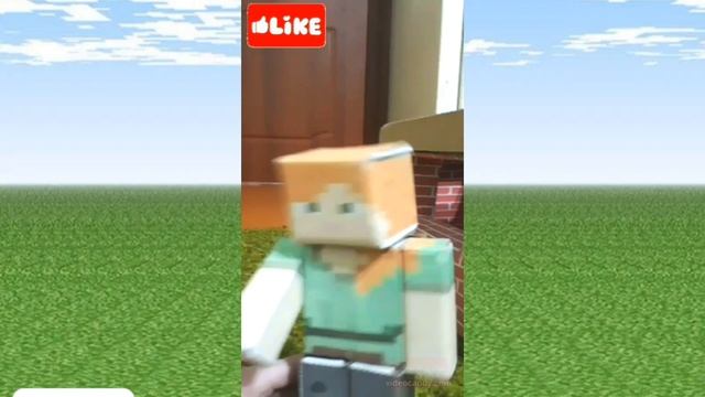 бумажный Майнкрафт сердечко