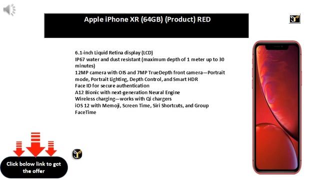 Apple iPhone XR (64GB) (Product) RED смотреть онлайн