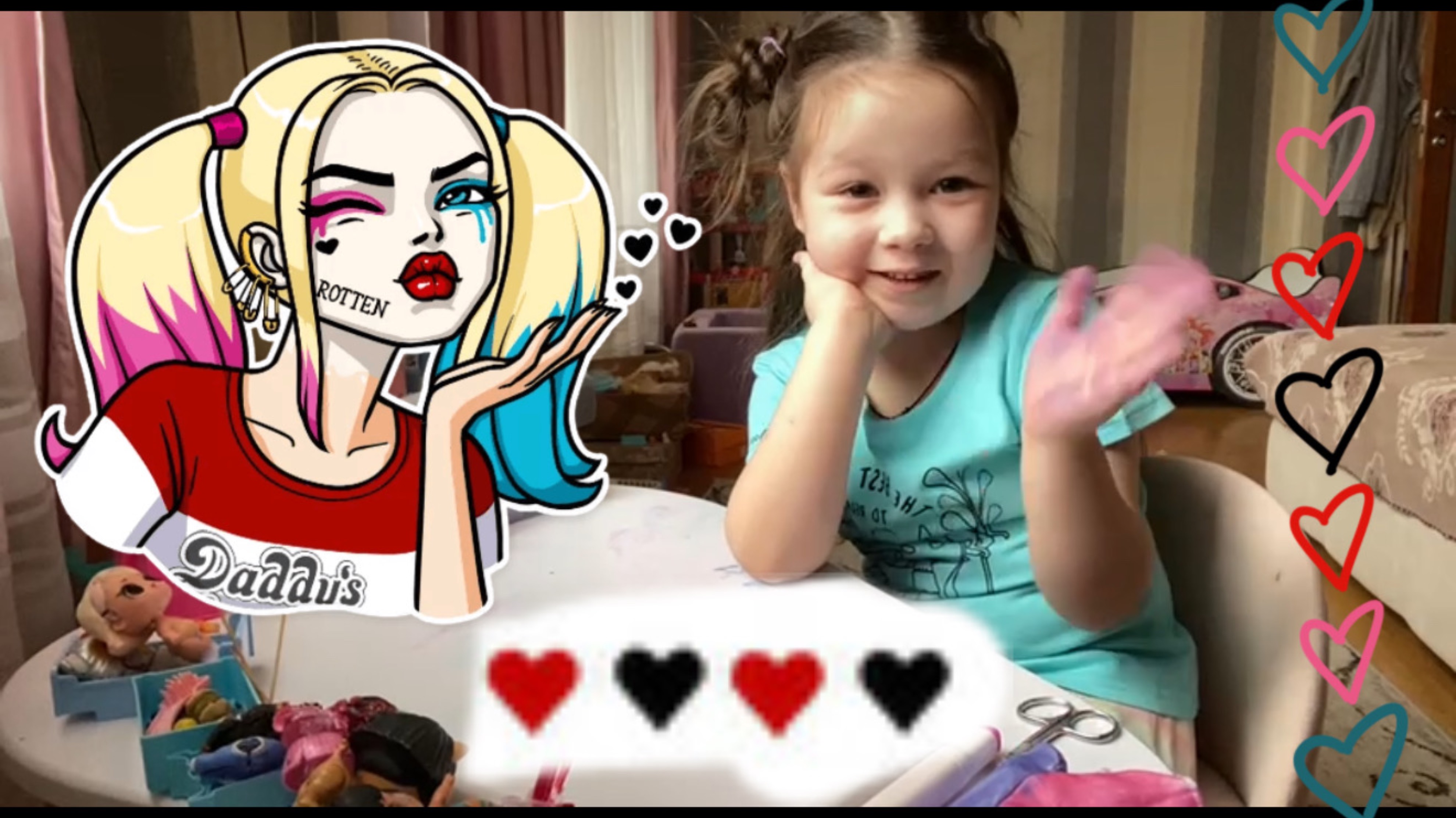✨ Барби и LOL в Стиле Харли Квин! 🤡 Модное Преображение! 💖 Видео для детей👼🏻