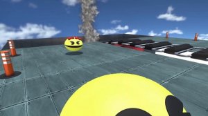 ROBOT PACMAN & MS-PACMAN VS BIG MONSTER PACMAN