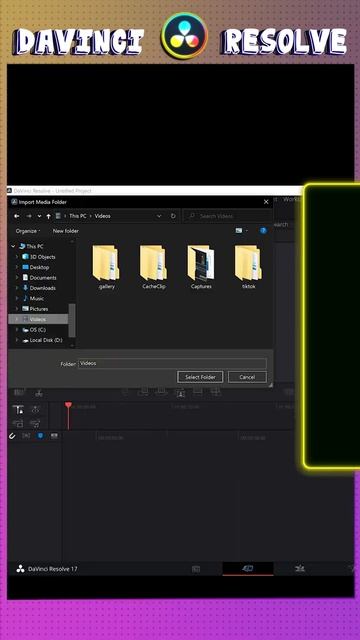 как импортировать файл | DaVinci Resolve (#shorts) смотреть онлайн
