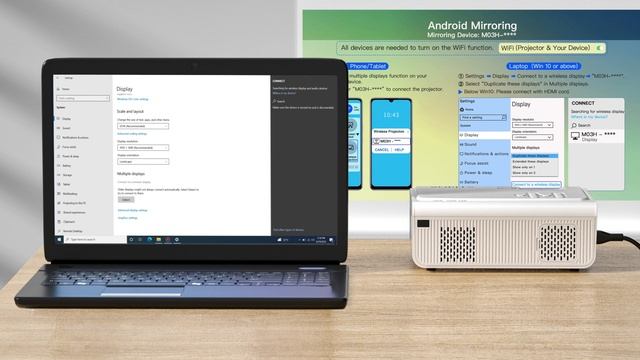 M03H - Comment se connecter à un ordinateur portable Windows ? - Videoprojecteur WiFi VOPLLS