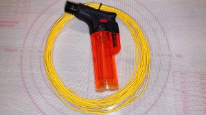 Пайка проводов турбозажигалкой, вариант для полевых условий