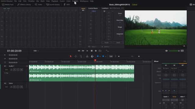 สอนตัดต่อวิดีโอเบื้องต้น Davinci Resolve 16 ตอนที่ 5/6 ปรับแต่งเสียง และบันทึกเสียง смотреть онлайн