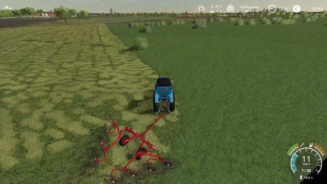 FS19 кз  им... Бухарина 12 Косим  гребём и возим .       карта  Бухалово .