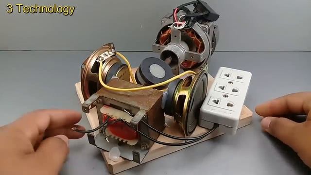 I Make 220v Free Electric Generator With Speaker Tools Use Transformers