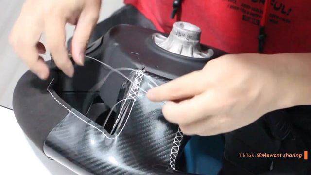 MEWANT--- for Jaguar E-Pace / F-Pace / XE / XF Hand Stitch Car Steering Wheel Install
