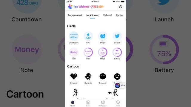 Top Widgets app - upgrade hint, please upgrade app and your system to iOS16