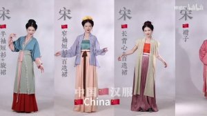 Эволюция женского ханьфу в Китае на протяжении веков.