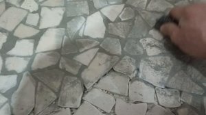 Как затереть и вымыть затиркау с плитки мозаика под камень