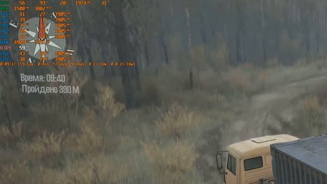 ТЕСТ Spintires MudRunner на і5 9400f+1070+16ram смотреть онлайн