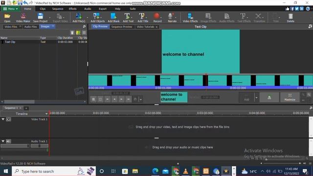 How to Add text in videopad video editing software | video editing class 3 | Tech with naveed смотреть онлайн
