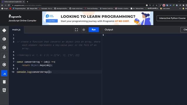 #25 LeetCode JavaScript 100 algorithm challenges: Bangla JavaScript Problem Solving