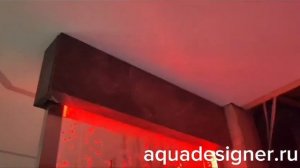 ПУЗЫРЬКОВАЯ  ПАНЕЛЬ В ВАННОЙ КОМНАТЕ С РАЗМЕРАМИ Д/Г/В 700*250*2600 мм