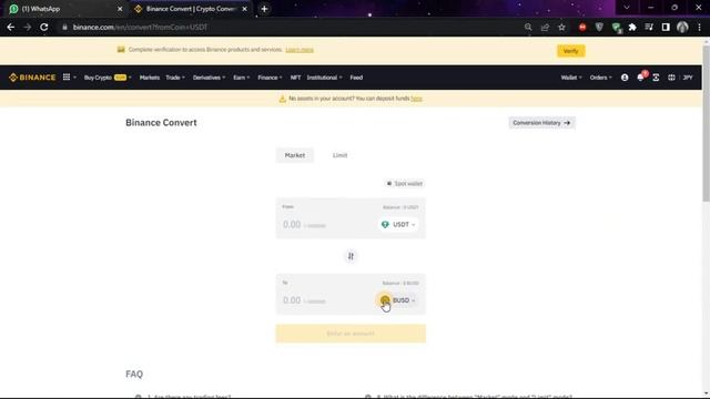 How To Convert USDT To GBP in Binance