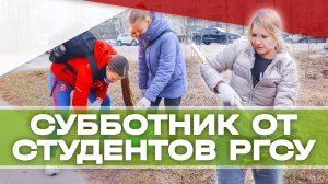 Субботник от студентов РГСУ