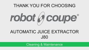 Очистка и обслуживание | Robot Coupe J 80 | Соковыжималка-экстрактор