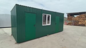 Проходная Пост охраны 6*2,4м Зелёный КРЫМТЕХКАРКАС