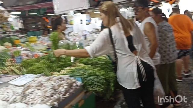 Рыбный рынок в Паттайе ,Наклуа ,март 2025