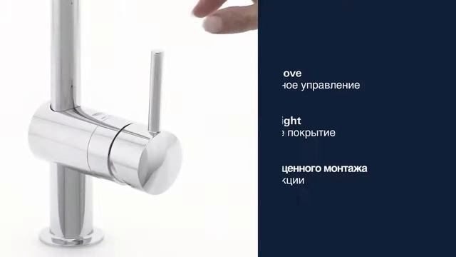 Смеситель с выдвижным изливом GROHE MINTA 32918000 смотреть онлайн