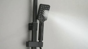 Душевая система с тропическим душем дисплеем 4в1 Черный