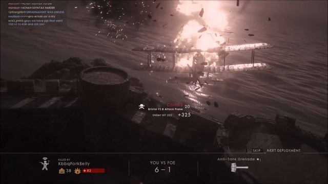 Battlefield 1 Plane owned by Anti Tank grenade