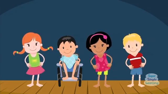 Head Shoulders Knees & Toes - английская песня для детей