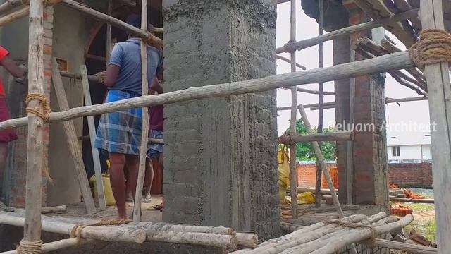 indian style||wall plastering in design arch wall||rendering sand and cement construction смотреть онлайн