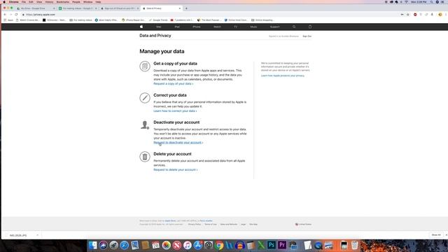 How to deactivate your apple id temporarily