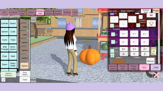 Tutorial Vegetable Shop  PropsID Aesthetic ID Save  : Sakura School Simulator