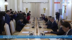 🔴 #ПрямойЭфир: Начало переговоров С.В.Лаврова с Министром иностранных дел Вьетнама Буй Тхань Шоном